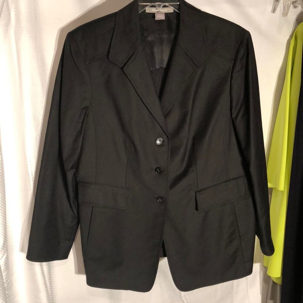 Ellen Tracy 18 Black 💯 lined blazer worn once